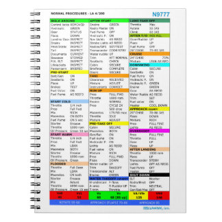Checklist notepad anteckningsbok med spiral