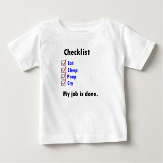 Checklista för baby tröja