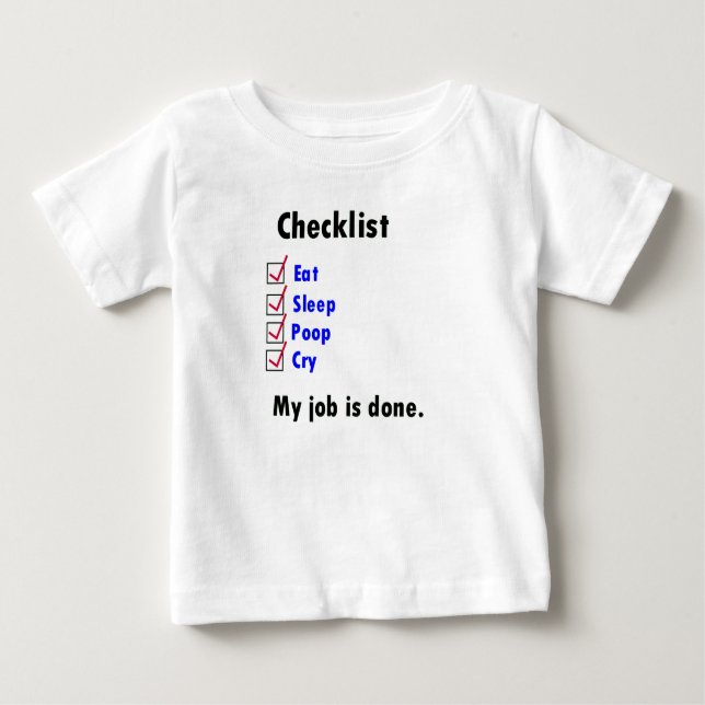 Checklista för baby tröja (Framsida)