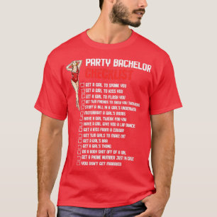 Checklista för Bachelor-part T Shirt
