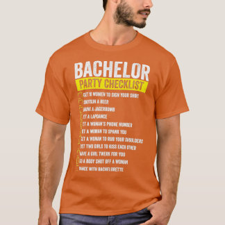 Checklista för Bachelor T Shirt
