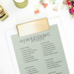 Checklista för bröllop anteckningsblock<br><div class="desc">Ett ovanligt anteckningsblock för bruden att vara med en Bröllop Checklist Cover,  så att bruden kan vara ovanpå sak,  alltid! Du kan också anpassa varje steg! Kolla hela bröllop-skrivbordet från samma samling!</div>