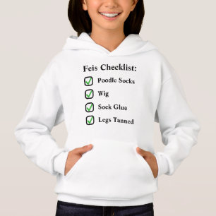 Checklista för Irish Dance Cute Funny Feis Checkli T Shirt