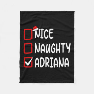 Checklista för jul Nice Naughty Adriana Personali Fleecefilt