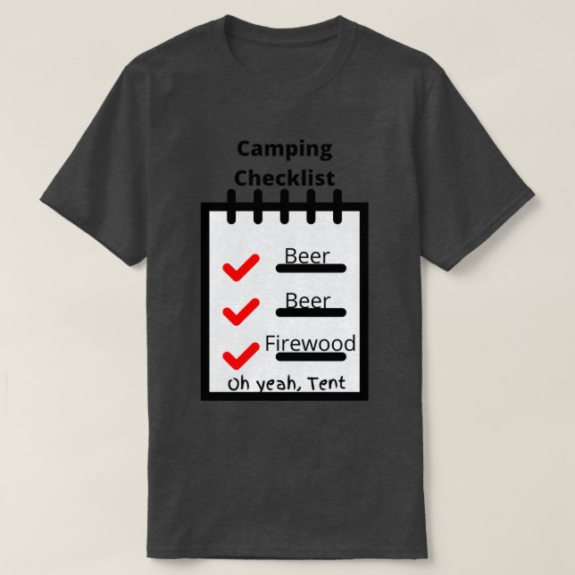 Checklista för kampanj t shirt (Design framsida)