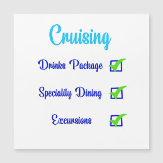 Checklista för kryssningssemester