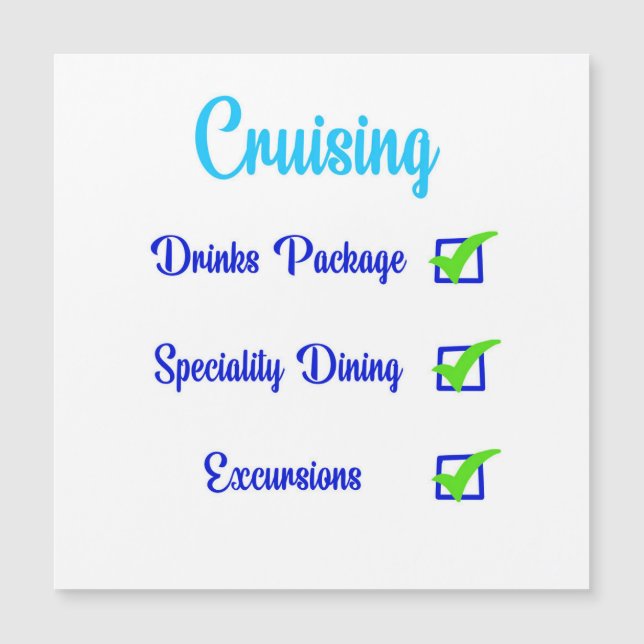 Checklista för kryssningssemester (Framsida)