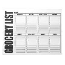 checklista för livsmedel