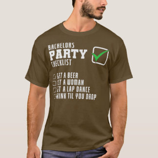 checklista för party t shirt