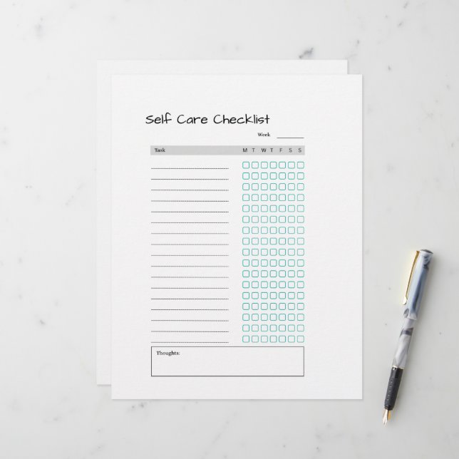 checklista för självvård brevhuvud (Fram/Back In Situ)