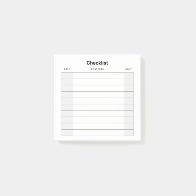 Checklista Post-it Block (Framsida)