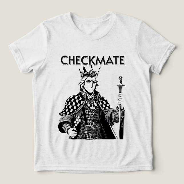 CHECKMATE black design T Shirt (Design Framsida)