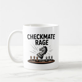 Checkmate Rage Mug – Funny Chess Gift for gamers Kaffemugg