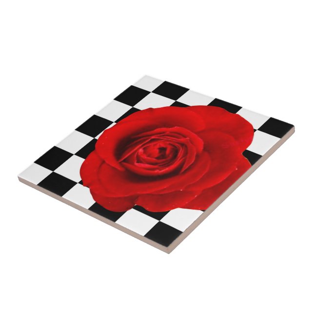 Checkmate Ro elegant ro på en tillbakagång Kakelplatta (Sidan)