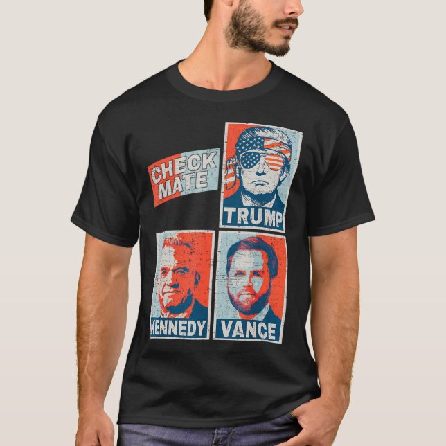Checkmate Trump Vance Kennedy T Shirt (Framsida)