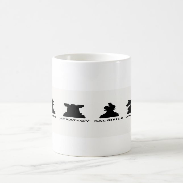 Checkmate Your Morning: Chess Lover Mug Kaffemugg (Center)