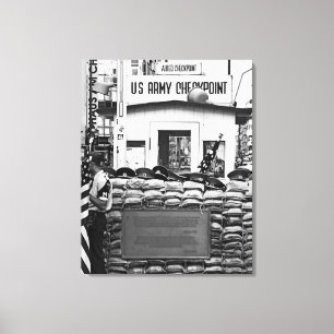 Checkpoint Charlie Berlin Canvastryck