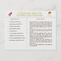 Cheddar Bacon Fyllda Svamprecept Kort Mat