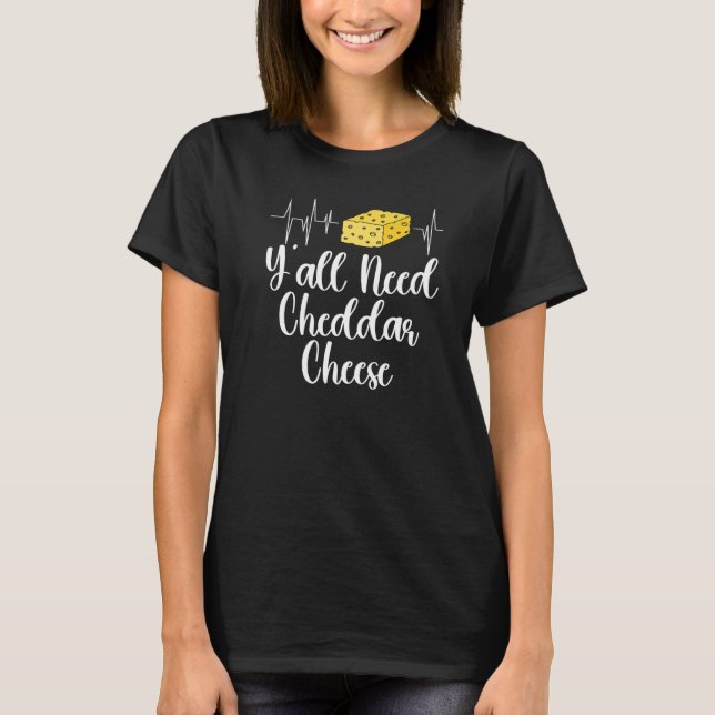 Cheddar Cheese Food 4 T Shirt (Framsida)