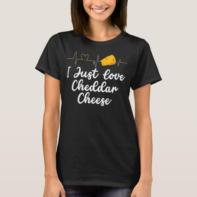 Cheddar Cheese Food T Shirt (Framsida)