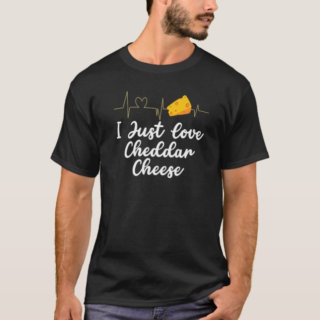 Cheddar Cheese Food   T Shirt (Framsida)