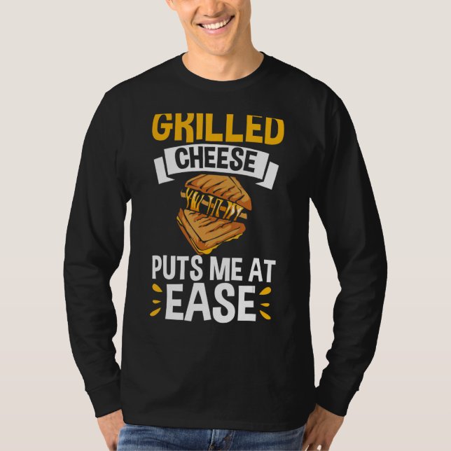 Cheddar Cheese Snacks Grilled Cheese Sandwich Toas T Shirt (Framsida)