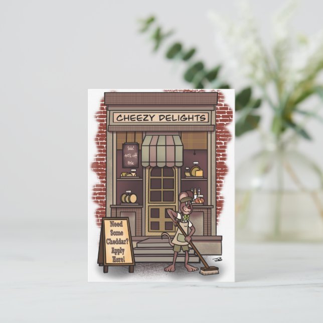 Cheddar Hälsning vykort (Stående Fram)