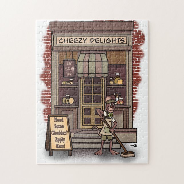 Cheddar Oversized Jigszawa Puzzle Pussel (Vertikal)