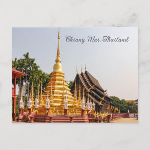 Chedi, Wat Phan Tao, Chiang Mai, Thailand Helg Vykort