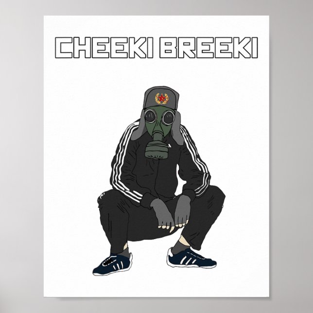 Cheeki Breeki - Gopnik Slav Stil Funny Gamer Stal Poster (Framsidan)