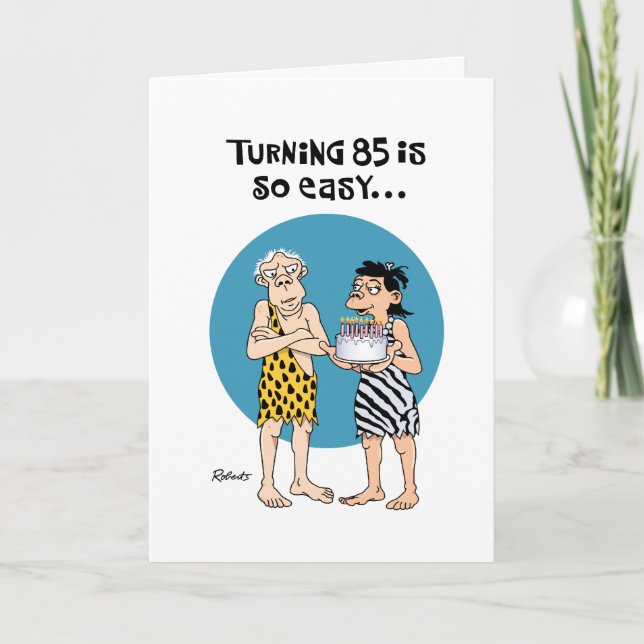 Cheeky 85:e födelsedagskortet kort (Framsida)