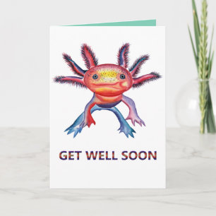 Cheeky Axolotl "Kom snart"-kort Kort