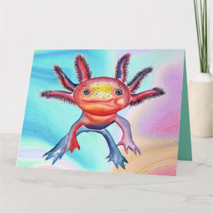 Cheeky Axolotl tillfällen-gratulationskort Kort