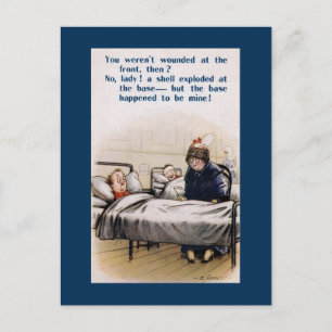 Cheeky British Världskrig I humor Vykort