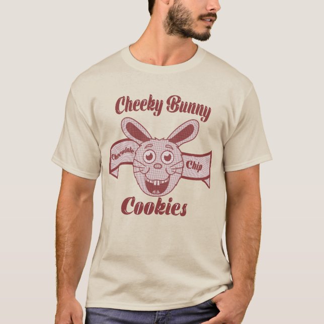 Cheeky Bunny Chocolate Chip Cookies T Shirt (Framsida)