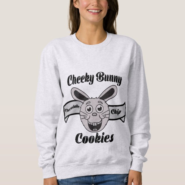 Cheeky Bunny Chocolate Chip Cookies T Shirt (Framsida)