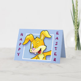 Cheeky bunny "Happy Easter" - Ostern Kort