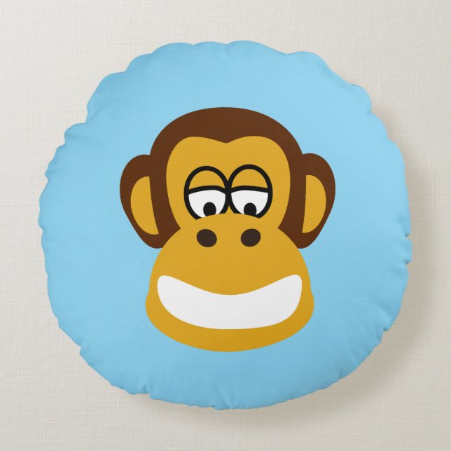 Cheeky Chimp Flin Round Pillow Rund Kudde (Framsidan)