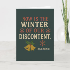 Cheeky Christmas Shakespear Quote Kort