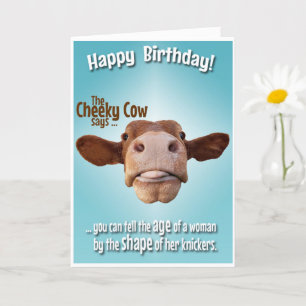 Cheeky Cow, Gamla Humor, Knickers Kort