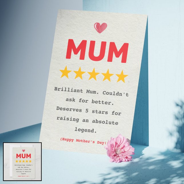Cheeky & Funny Mors dag Card för Morsa - Perfekt Inbjudningar (Cheeky & Funny Mother's Day Card for Mum – Perfect UK Birthday, Christmas Greeting Card with Humour)