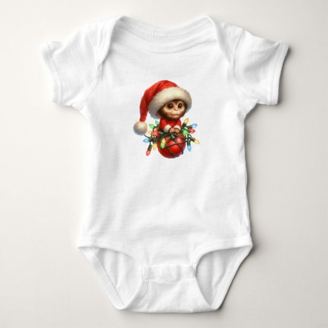 Cheeky jul Monkey T Shirt (Framsida)