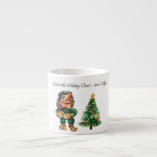 Cheeky jul Troll och Träd Delight Espressomugg