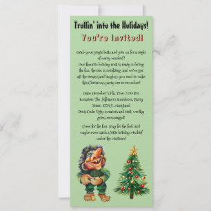 Cheeky jul Troll och Träd Delight Inbjudningar
