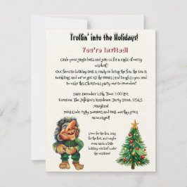 Cheeky jul Troll och Träd Delight Inbjudningar