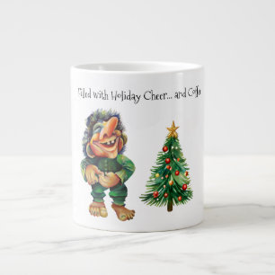 Cheeky jul Troll och Träd Delight Jumbo Mugg