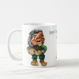 Cheeky jul Troll och Träd Delight Kaffemugg