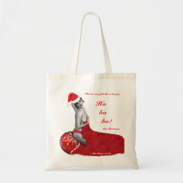 Cheeky Julfestive Canvas Tote Shopper Bag Tygkasse