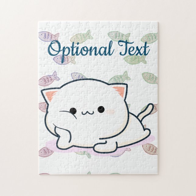 Cheeky Kawaii Stil Kitten Pussel (Vertikal)