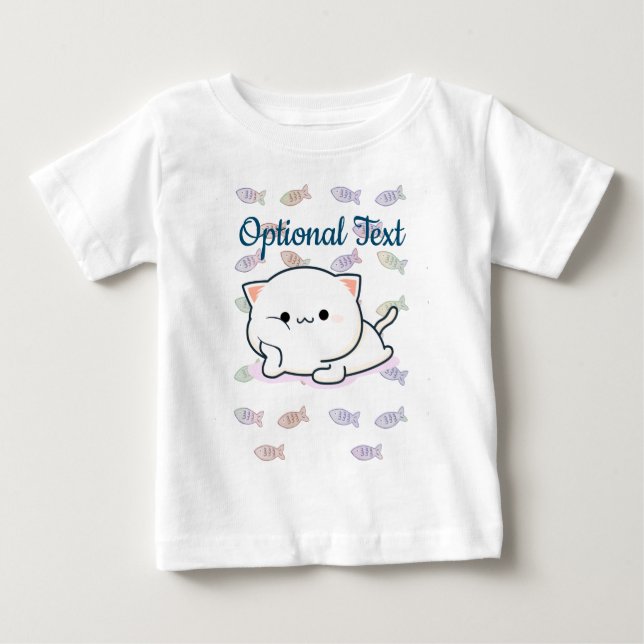 Cheeky Kawaii Stil Kitten T Shirt (Framsida)
